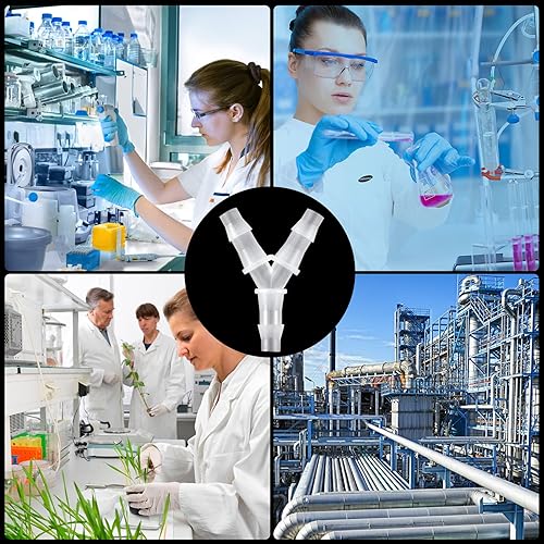 Miniatura 6 de PAGOW 10 piezas de accesorios de púas de manguera, manguera de plástico de 14 de pulgada, accesorio de púas en forma de Y de 3 vías para tubería de