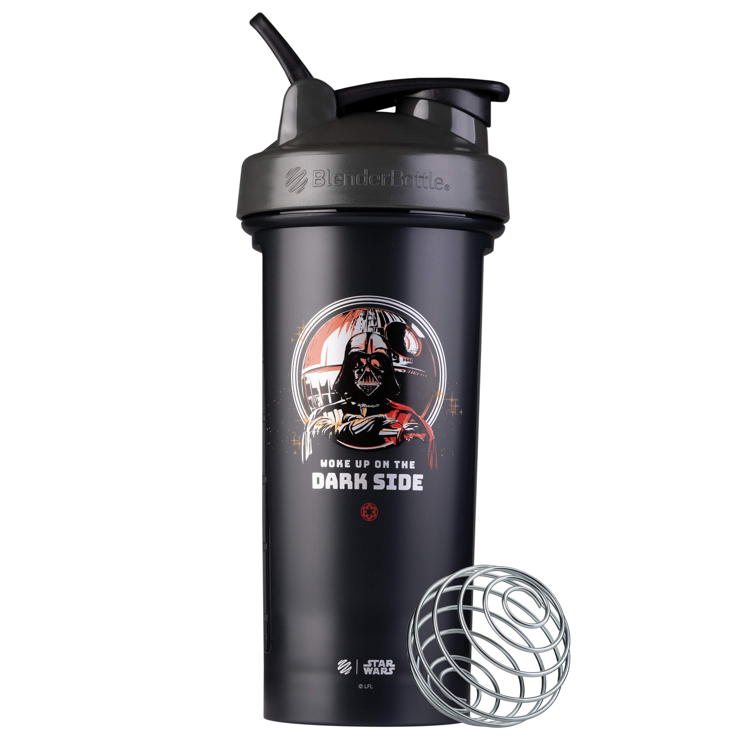 BlenderBottle Star Wars Classic V2 Shaker Bottle Perfect for Protein Shakes  and Pre Workout, 28-Ounce, Woke Up on the Dark Side