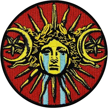 ZEGINs The God of the Sun and Moon Patch Embroidered Applique Badge Iron On Sew On Emblem