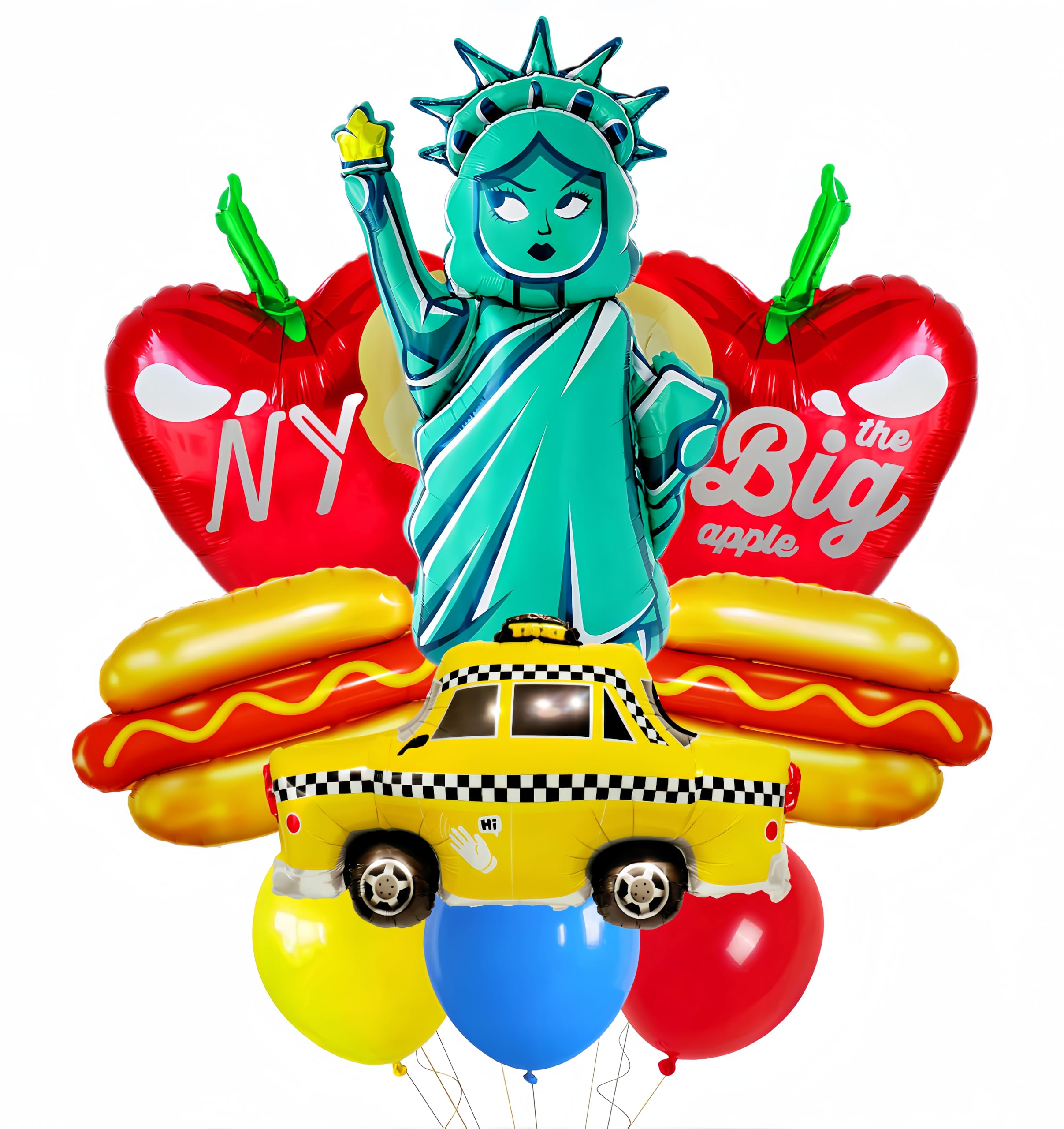 baoonworlld New York City Themed Party Balloons - 7 Macaron Candy