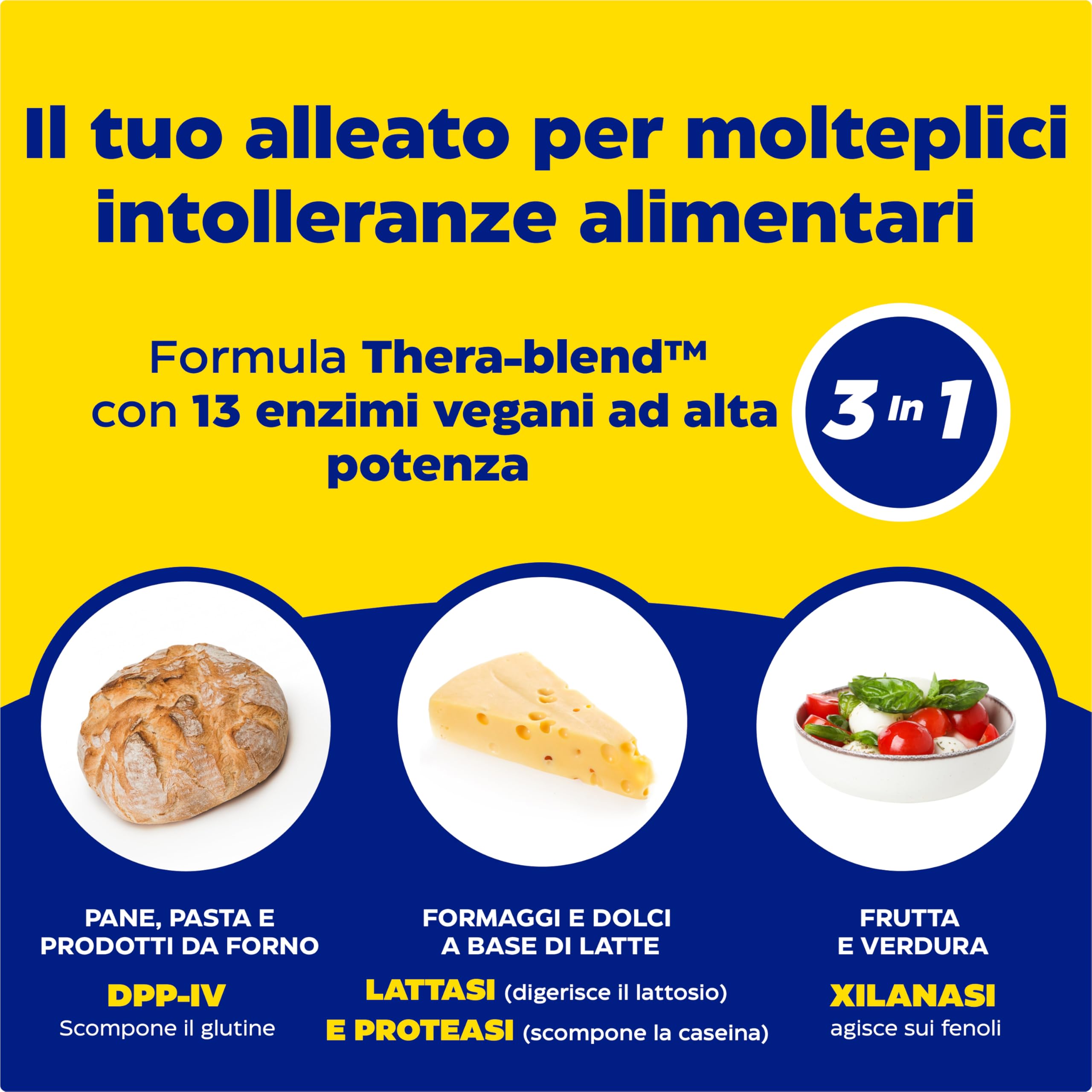 Enzymedica, Digest Spectrum, per un Intestino Sano, Indicato per Intolleranza al Glutine, Lattosio, Caseina e Fenoli, Gluten Free, Senza Lattosio, Vegetariano, 90 Capsulas