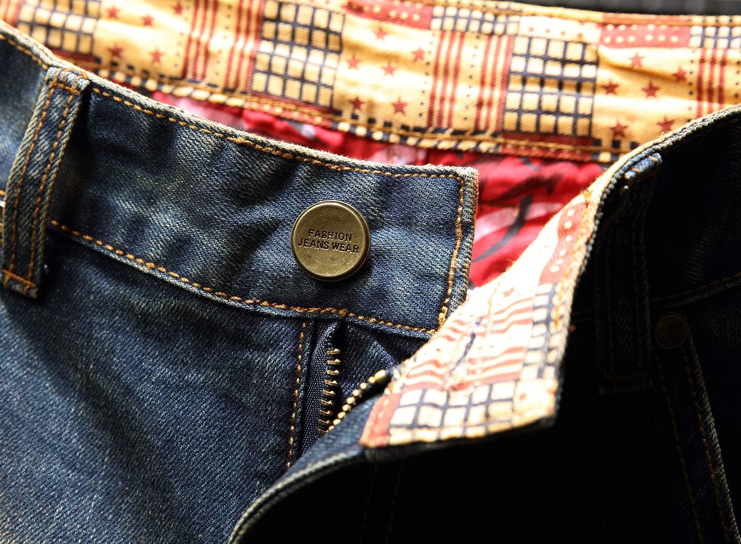 HENGAO Men's Ripped Jean Short Distressed Straight Fit Denim Shorts - Image 3