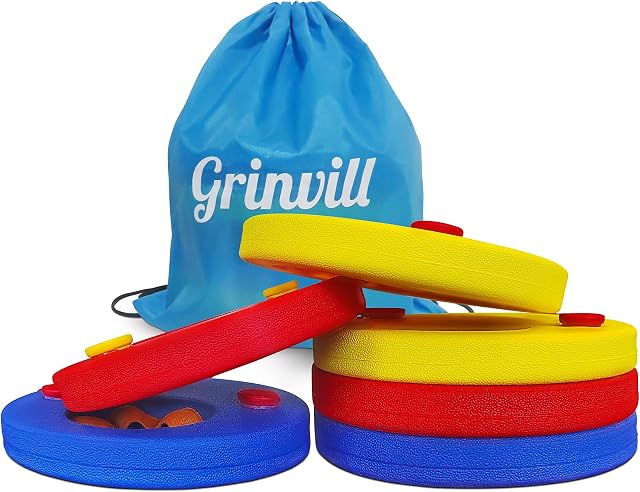 Swimming Float Discs Arm Band for Kids | 6-Pcs set for Children Age 2 and Above | Swim Discs for Kids with Storage Bag | Floater Discs for Swim Learning, Pool