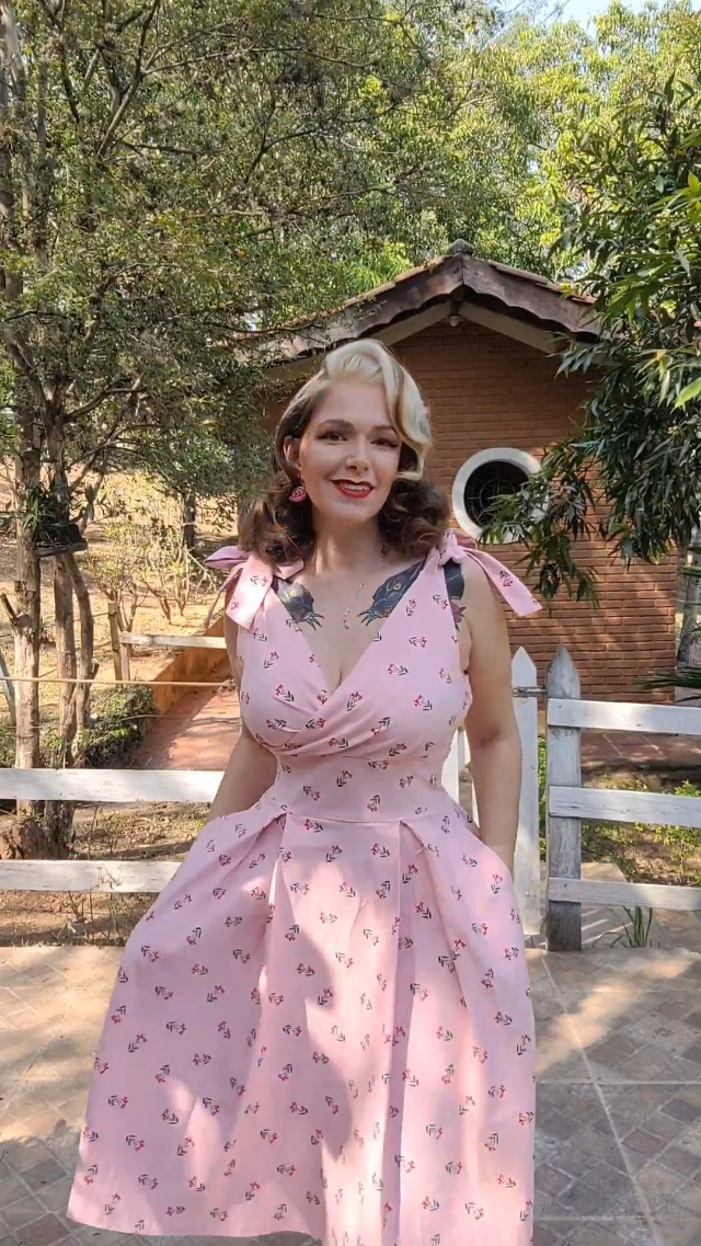 GownTown Women’s 1950s Vintage Swing Dress – Retro Prom Dress With Pockets - View #3