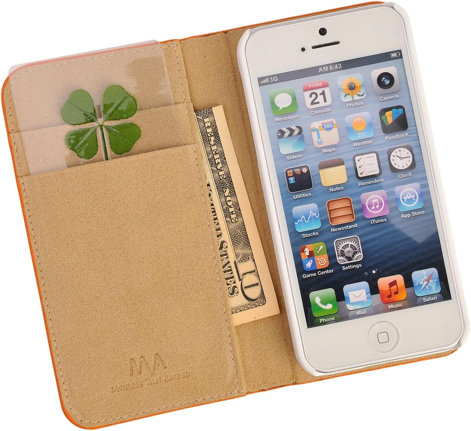 Genuine Real Four-Leaf Green Clover St. Saint Patric's Day Bookmarks Irish Shamrock Good Luck Charm for Smartphone Wallet Case Amulet Purse Coating Gift Thanks Card M - Image 5