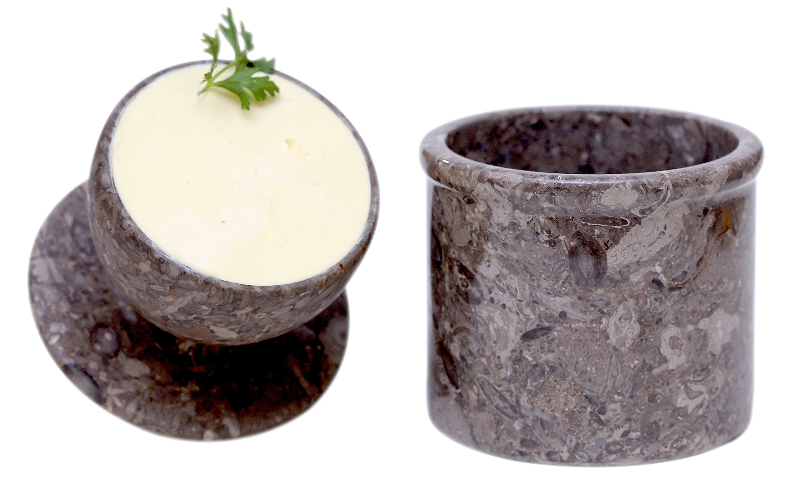 Buy Butter Keeper Handmade Marble Gray Oceanic Butter Storage Crock