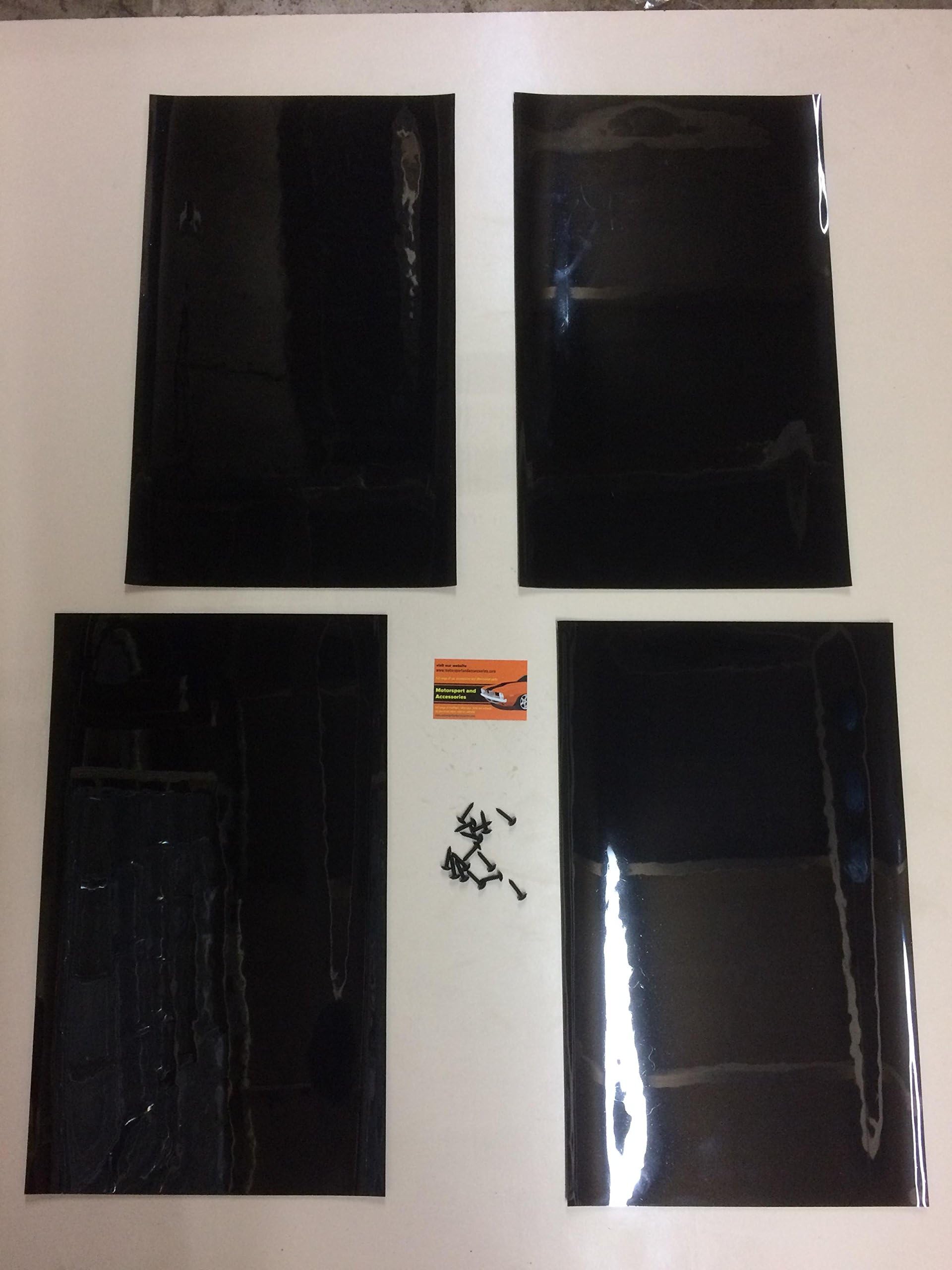 RALLY MUDFLAPS BLACK 500mm x 300mm 3MM PVC - MSA RALLY MUDFLAPS