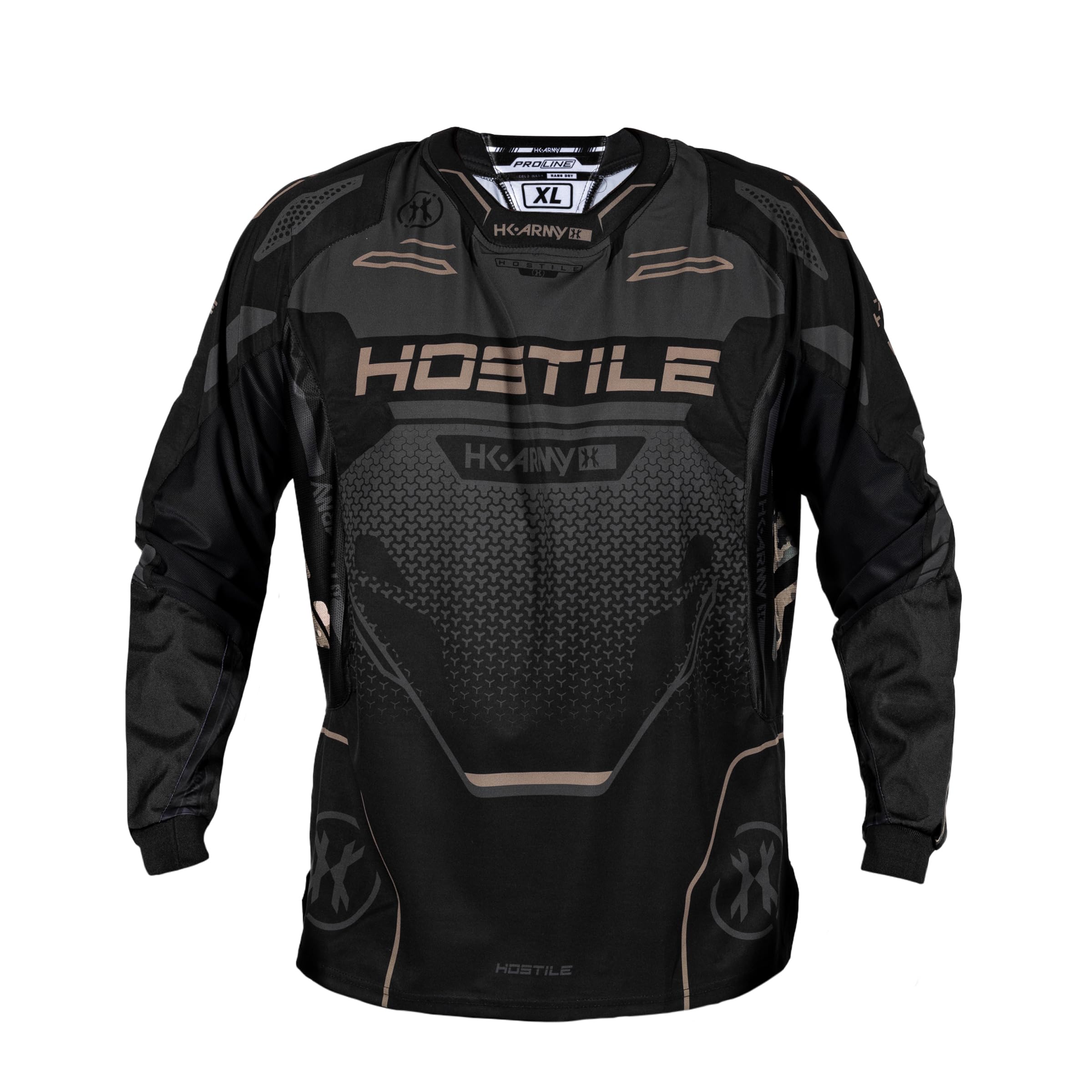 HK Army Proline Paintball Jersey for Men - Padded Paintball Shirt, Camo, Large