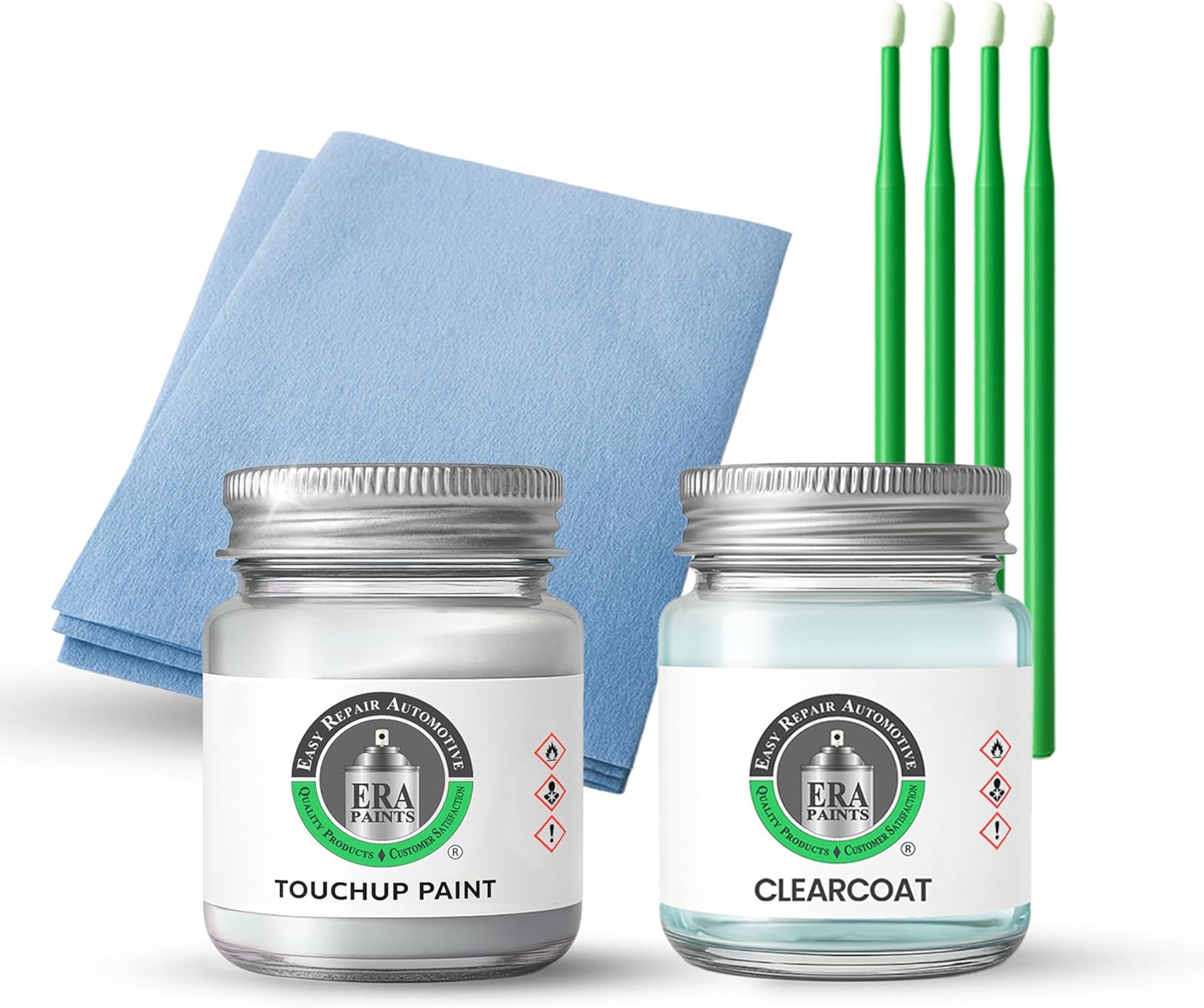 ERA Paints - U5S - Chromium Silver Metallic for HYUNDAI Exact OEM Color Match Automotive Touch Up Paint for Cars - Scratch & Chip Repair for Metal & Plastic - Essential Kit - Made in USA