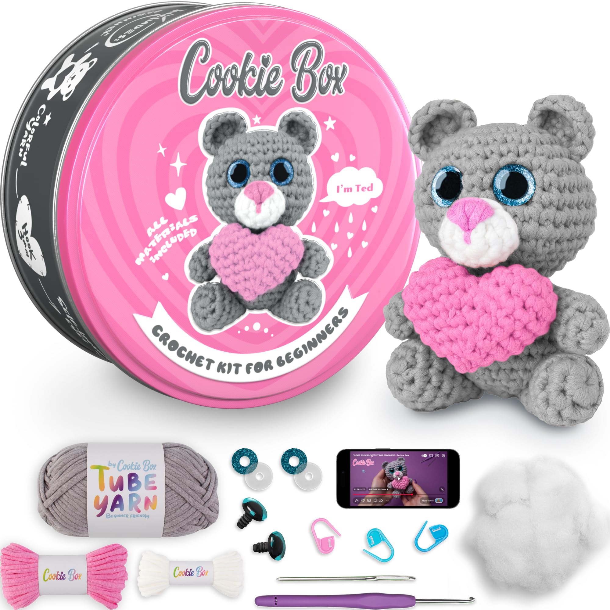 Crochet Turtle Hugo Kit - Beginner Amigurumi -17