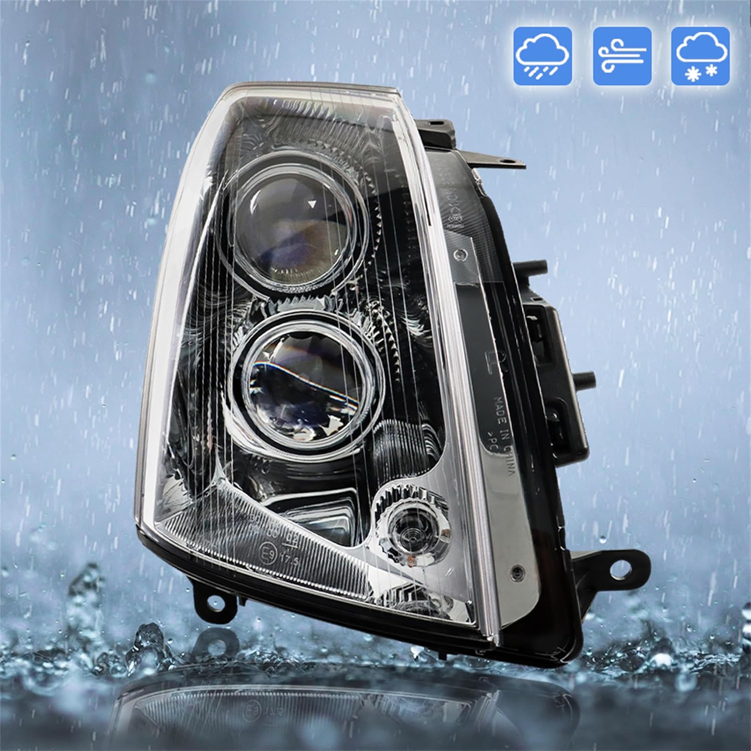 Headlight Headlamp Assembly Halogen Passenger Side Replacement for STS 2005 2006 2007 2008 2009 2010 2011 Replacement for GM2503278 Right RH