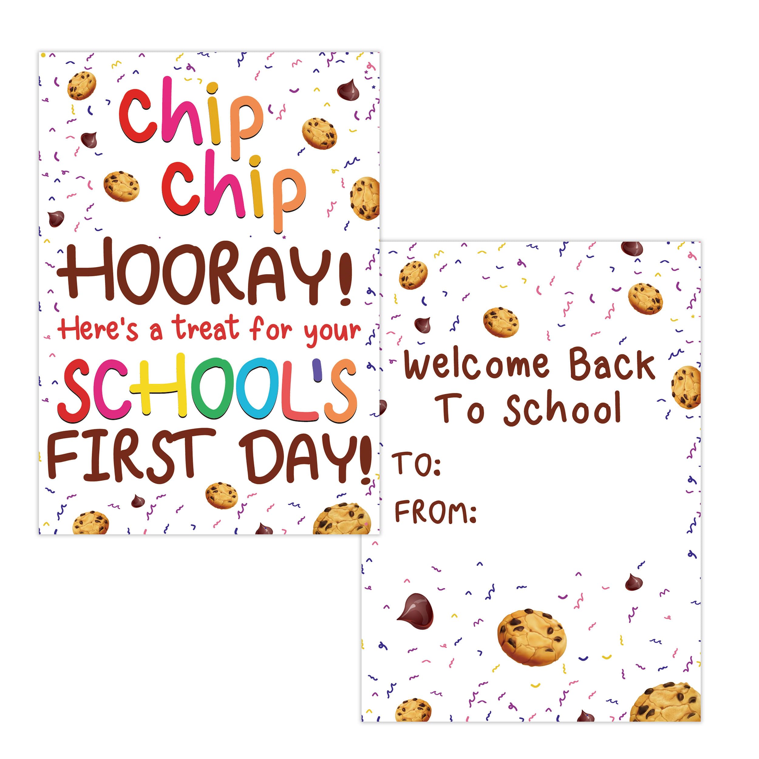 Sxurt 30 Pcs Welcome Back to School Cards for Classroom, Class School Exchange Gift for Girls Boys, Welcome Greeting Cards Inspirational Gift Tags for