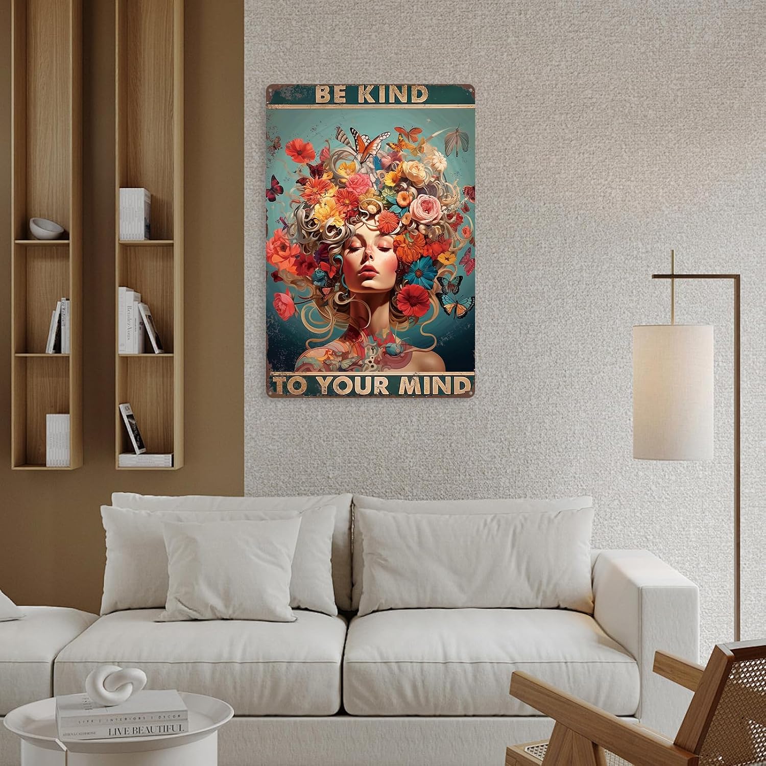 Boho Bedroom Decor Room Aesthetic Wall Signs Boho Chic Home Decor Inspirational Office Decorations Vintage Metal Sign 12×16 Tin Sign image 5