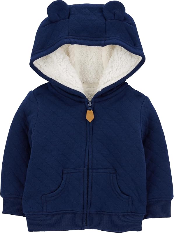 Simple Joys by Carter's campera tipo suéter con capucha para bebé y forro de sherpa