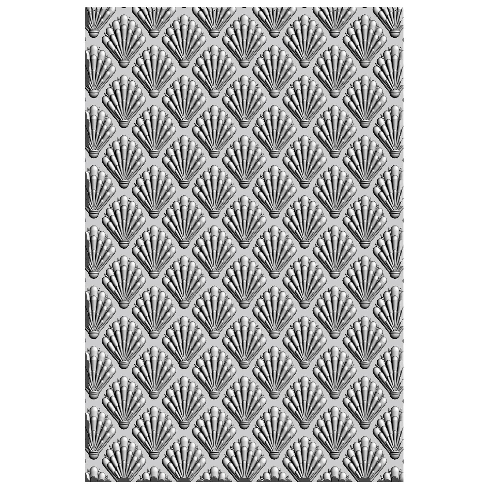 Sizzix Cartella Per Goffratura 3D 'Shells' – Motivo Conchiglie, Per Big Shot, 15,9x10,8 Cm - 4