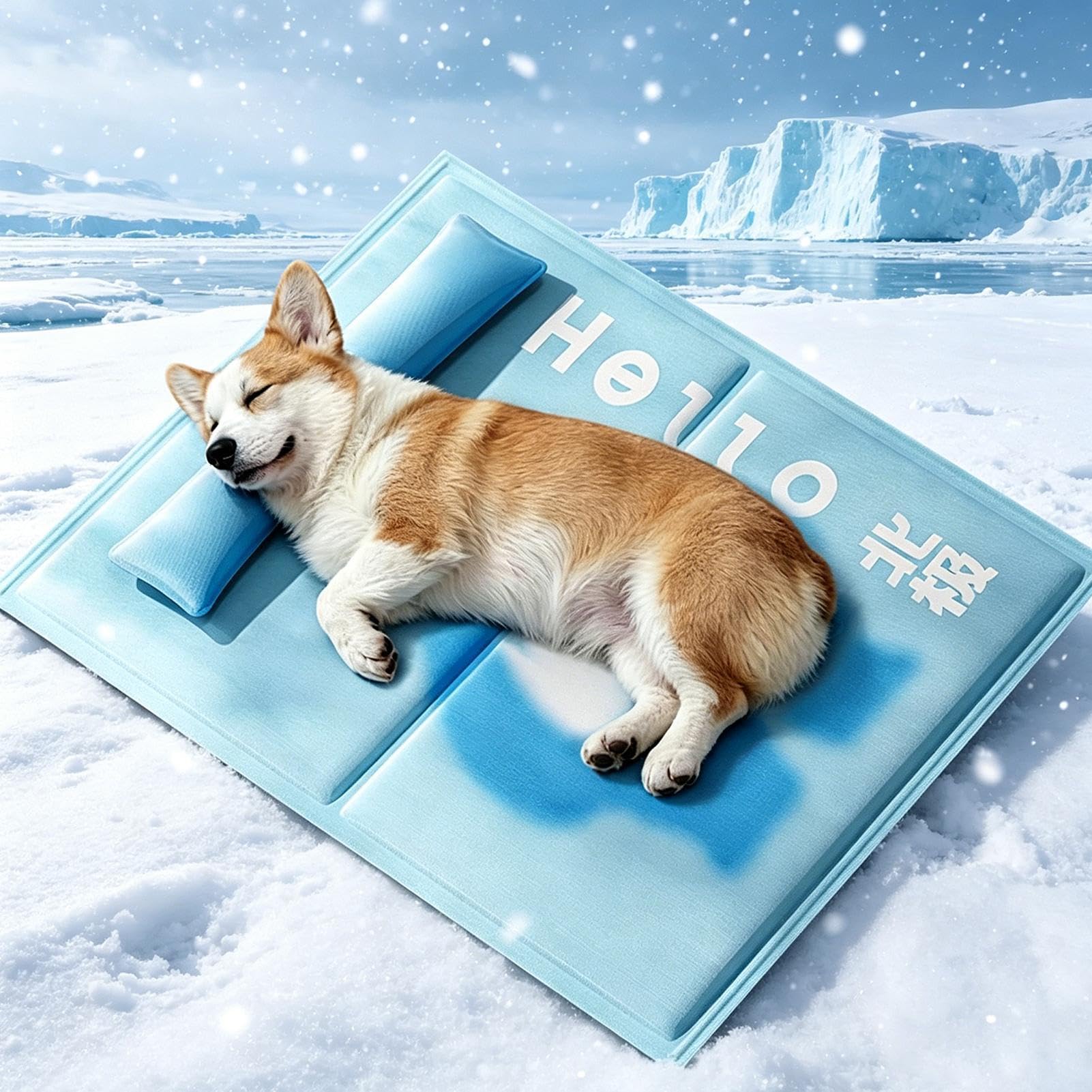 Colchoneta Refrescante para Perros Gel Lavable Impermeable Interior | Alfombrilla Refrescante para Gatos Mascotas Tamaño Pequeño, Mediano, , , Gatos, Jaula, Viaje, Playa, Verano, Camping