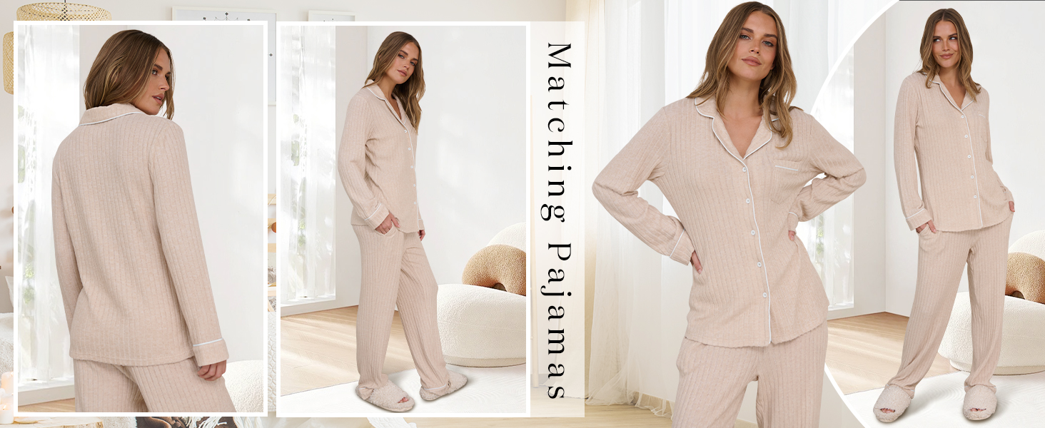 Anna Field 3 PIECE JERSEY LOUNGE SET - Pyjama - off white/crème