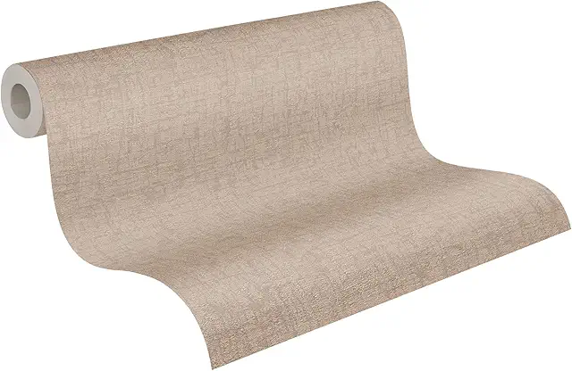 Beige Pattern Wallpaper with Metallic Gloss - LivingWalls Design 395643