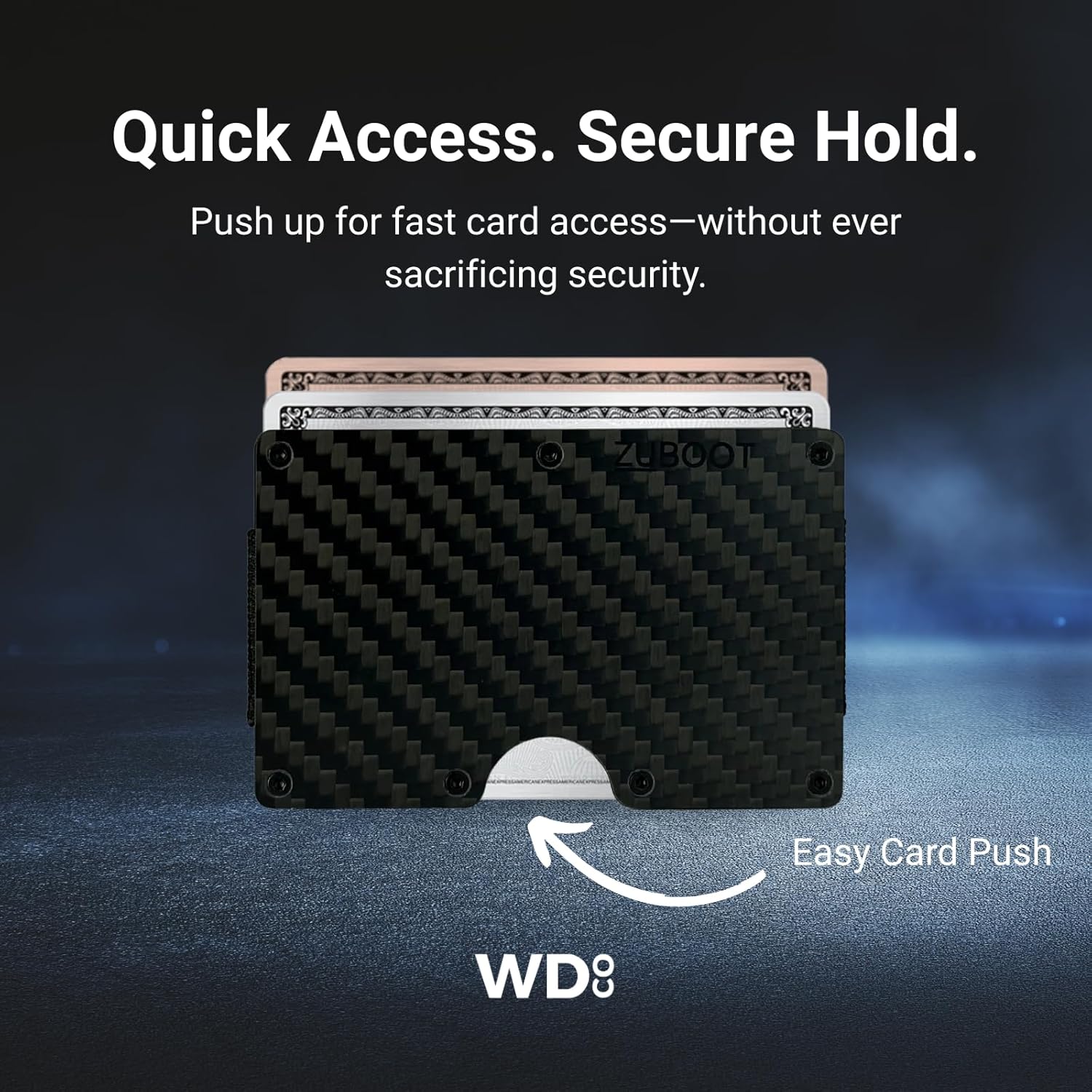 Carbon Fiber RFID Wallet for Men – Slim Minimalist Front Pocket Card Holder with Built-In Cash Clip – Lightweight, Durable, and Secure Everyday Wallet (Carbon Fiber Clip, Holds 16 Cards) - Image 5