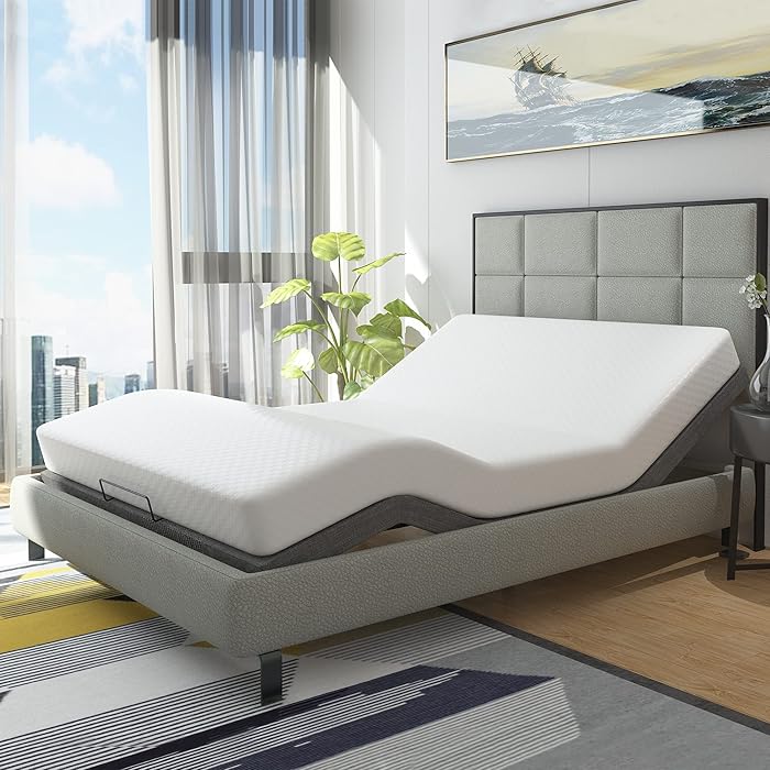 Buy HOTSYSTEM Adjustable Bed Base Frame, Head and Foot InclineWireless