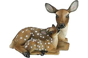 Design Toscano Mothers Love Doe and Fawn Deer Lawn Ornaments and Statues