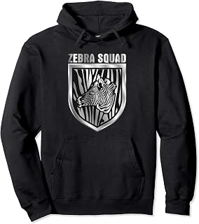 Funny Zebra Squad Referee Hoodie For Roller Derby