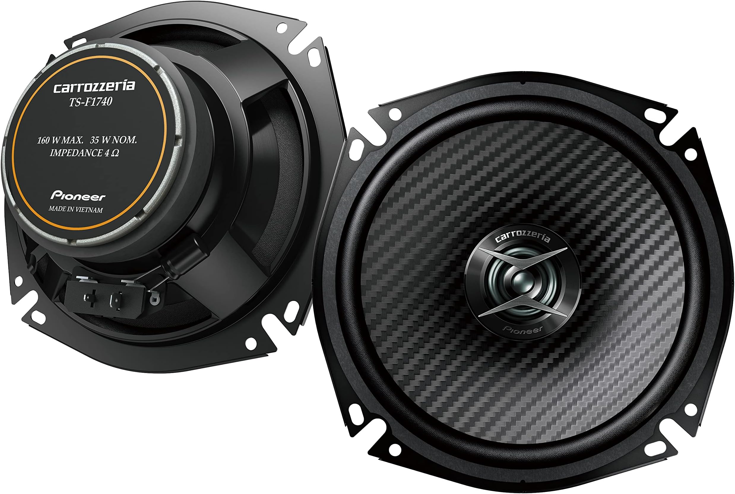 Amazon.co.jp: パイオニア スピーカー TS-F1740-2 17cm カスタムフィットスピーカー コアキシャル2ウェイ ハイレゾ ...