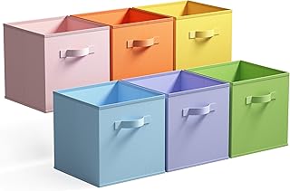 GRANNY SAYS 11 Inch Cube Storage Bins, Colorful Cube Storage Organizer, ...