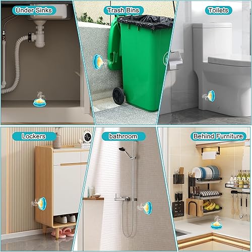 Miniatura 6 de Paquete de 32 repelentes de cebo de gel de cucarachas y cucarachas para el hogar, eliminación rápida de nidos de cucarachas en interiores, fácil de