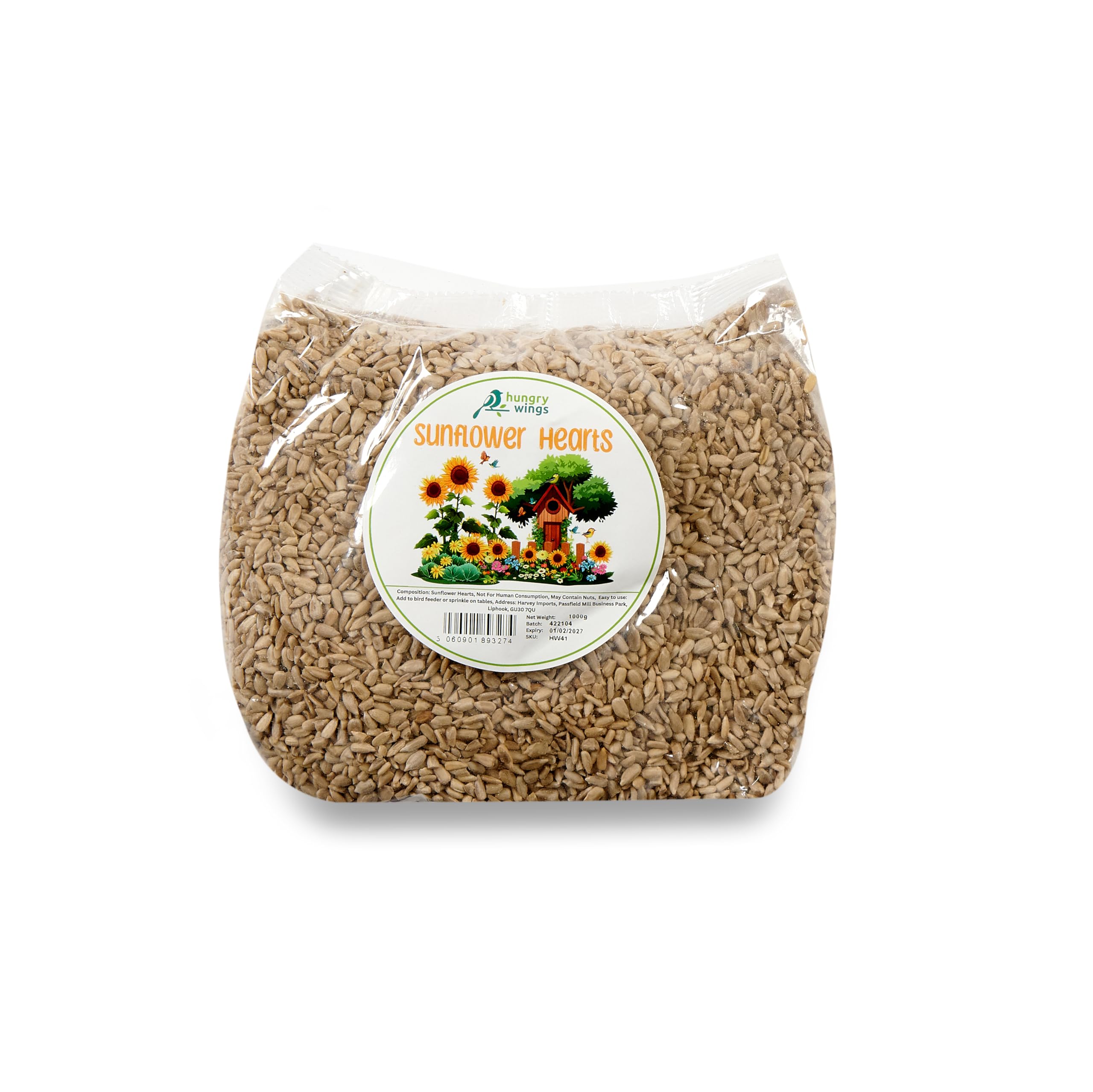 Wild Bird Food (1kg, Sunflower Hearts)