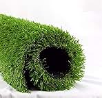 Realistic Deluxe Artificial Grass Synthetic Thick Lawn Turf Carpet (7 FT x 15 FT (105 Square FT))