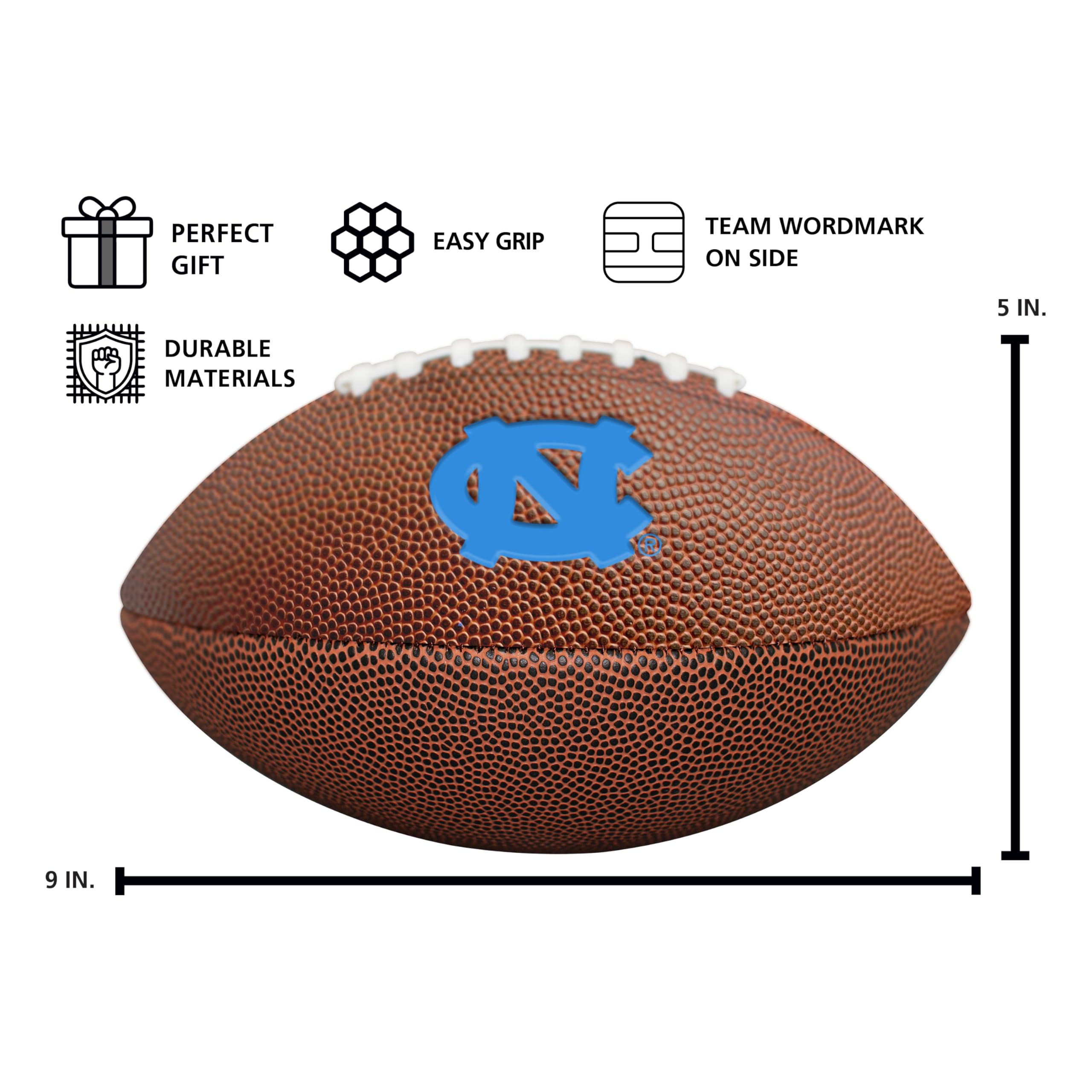 Logo Brands Mini Comp FB Balón de fútbol tamaño pequeño, Niños, Marrón Compuesto