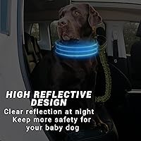 Vista 35 de Tactical Dog Collar, Adjustable Military Training Reflective Nylon Dog Collar with Control Handle, Heavy Duty Metal Buckle for Medium and Large Black