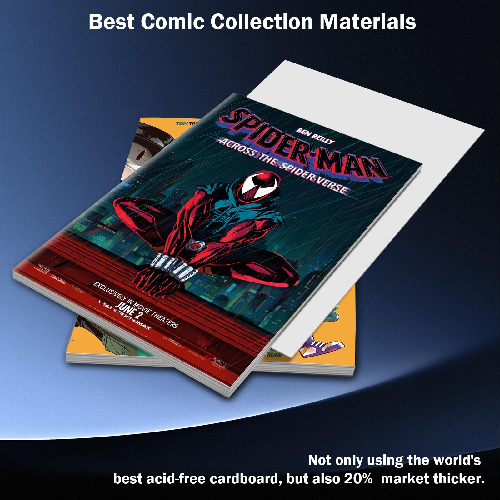YNSZAS Comic Book Boards, International-Top Certified Acid-Free Materials, 7 x 10.5 Inches, 20% Thicker Better Comic Bags Collection Storage Display, 100-Count.