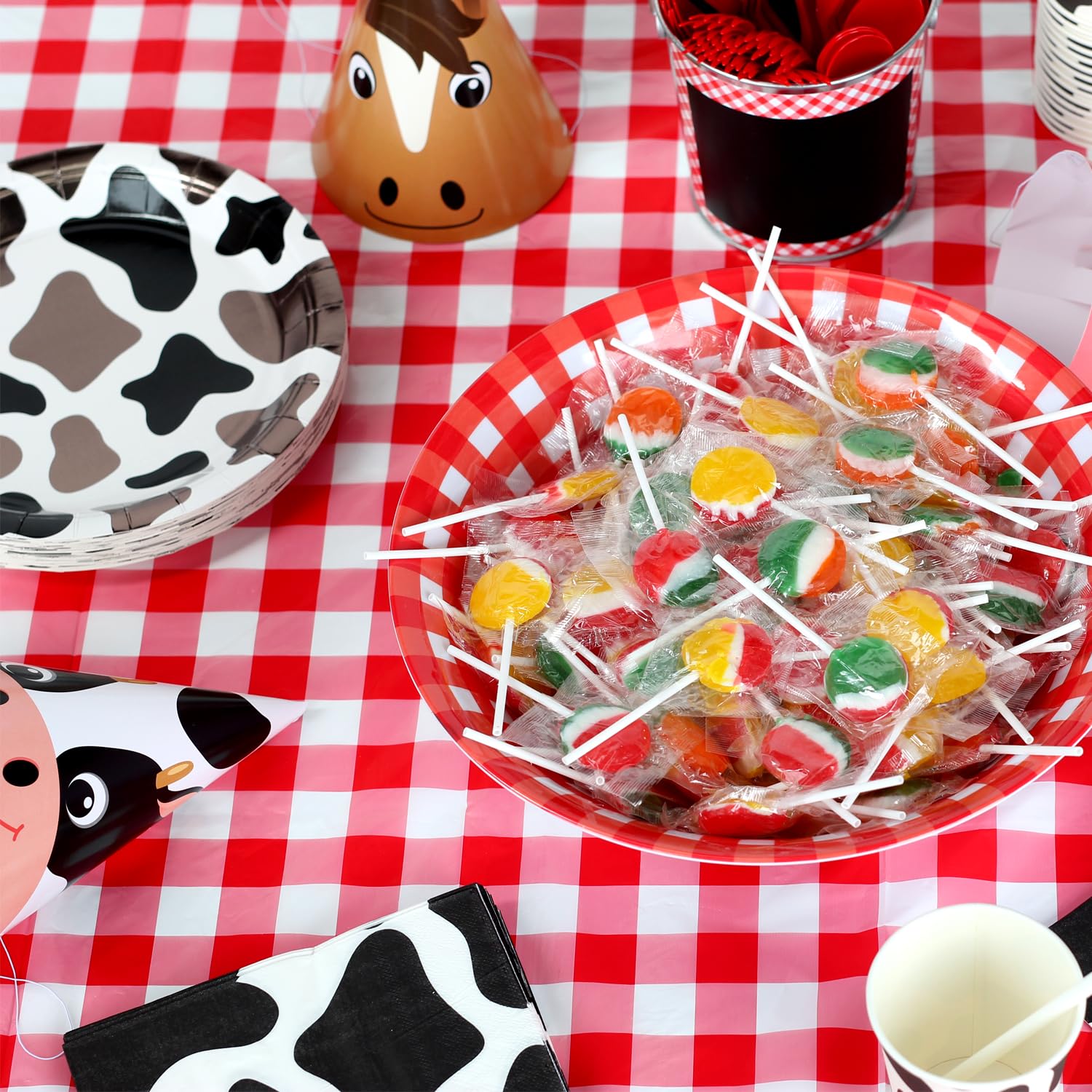 Dooboe Lollipops Bulk - 10 lb - Approx. 400 Pops - Parade Throws Lollipops - Assorted Flavors with Bright 3-Color - Classic Candy for Kids Birthday Parties, School Events, Camps