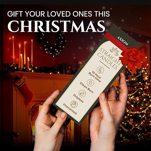 Miniatura 8 de Axiom Candles Velas altas sin goteo de 10 pulgadas sin perfume y sin humo, 9 horas de tiempo de combustión, velas cónicas para el hogar, cenas
