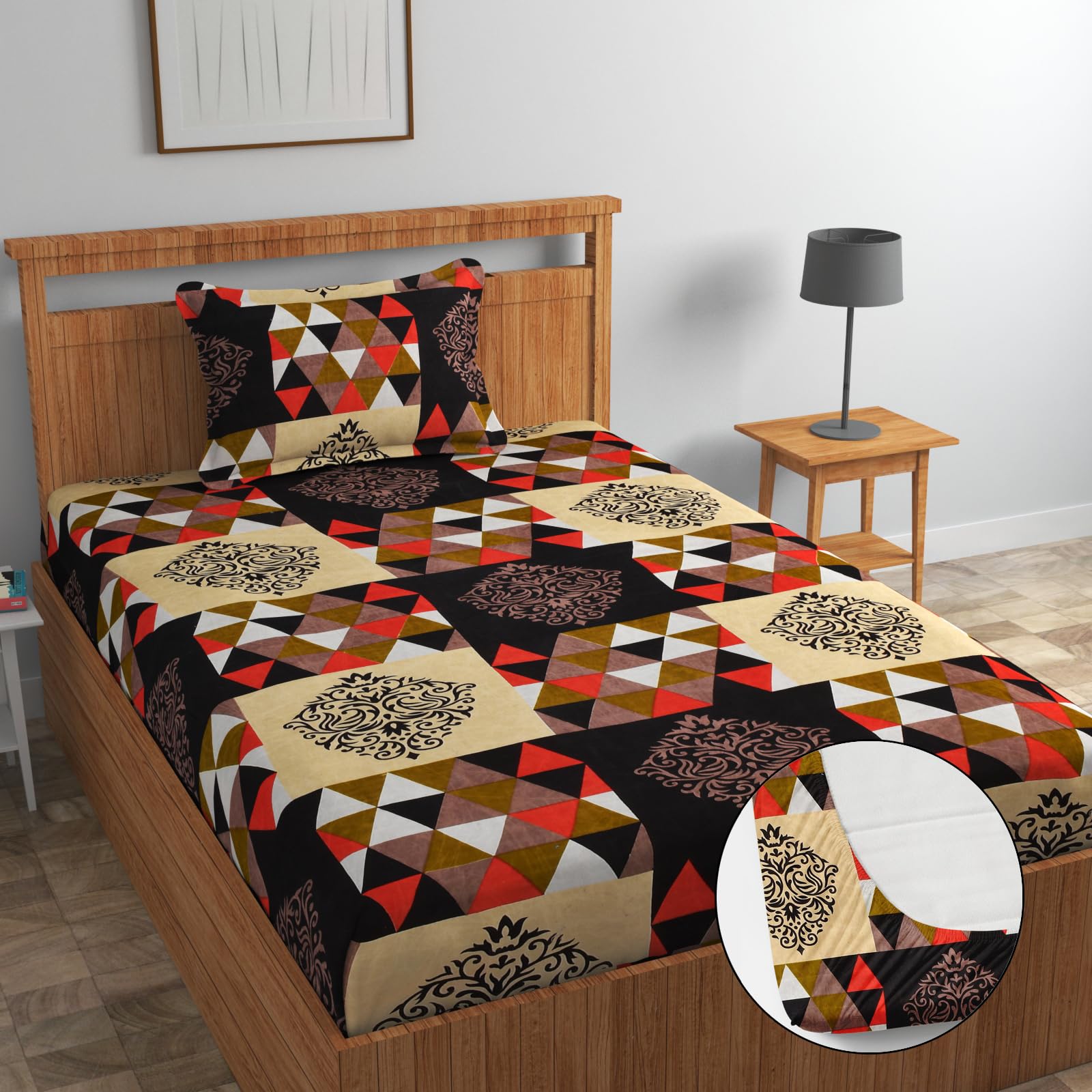 See full amazon price history chart for Luxury Trends Premium Glace Cotton Elastic Fitted Bedsheets with 1 Pillow Cover | Single Mattress Bed with All Around Elastic 160tc Supersoft | Size - 36 x 72 +6 inches (White Single Flower) Luxury Trends Premium Glace Cotton Elastic Fitted Bedsheets with 1 Pillow Cover | Single Mattress Bed with All Around Elastic 160tc Supersoft | Size - 36 x 72 +6 inches (White Single Flower) (B0D7W3BL4Y) Amazon Price History, Amazon Price Tracker