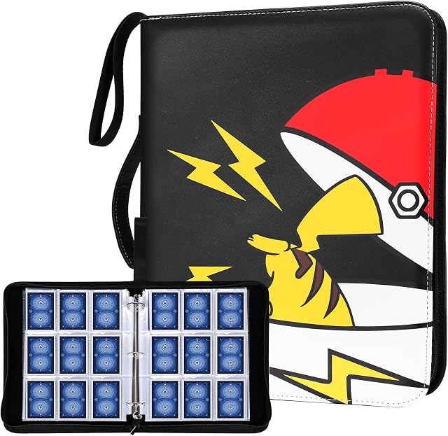 ProCase 9-Pocket Binder Compatible with Card, 720 Pockets Portable Trading Cards Holder Collector Album -Black