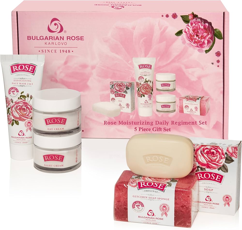 Amazon.com : Bulgarian Rose Moisturizing Daily Regimen 5 Piece Amazon.com : Bulgarian Rose Moisturizing Daily Regimen 5 Piece
