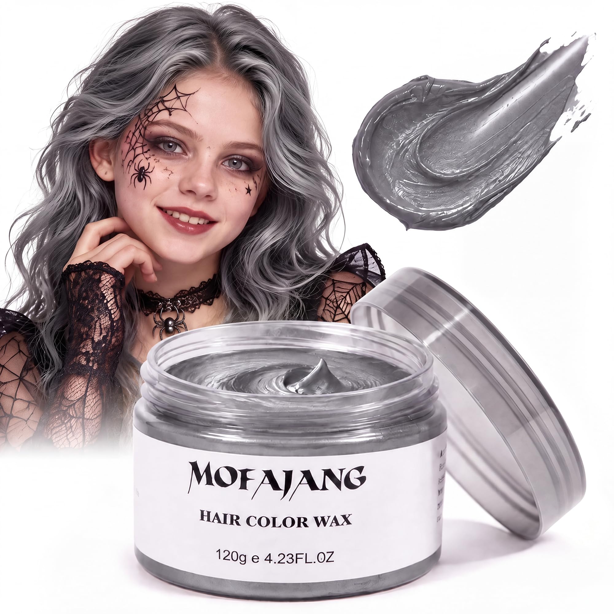 Amazon.com : Temporary Silver Gray Hair Spray Color Wax, 4.23 Oz
