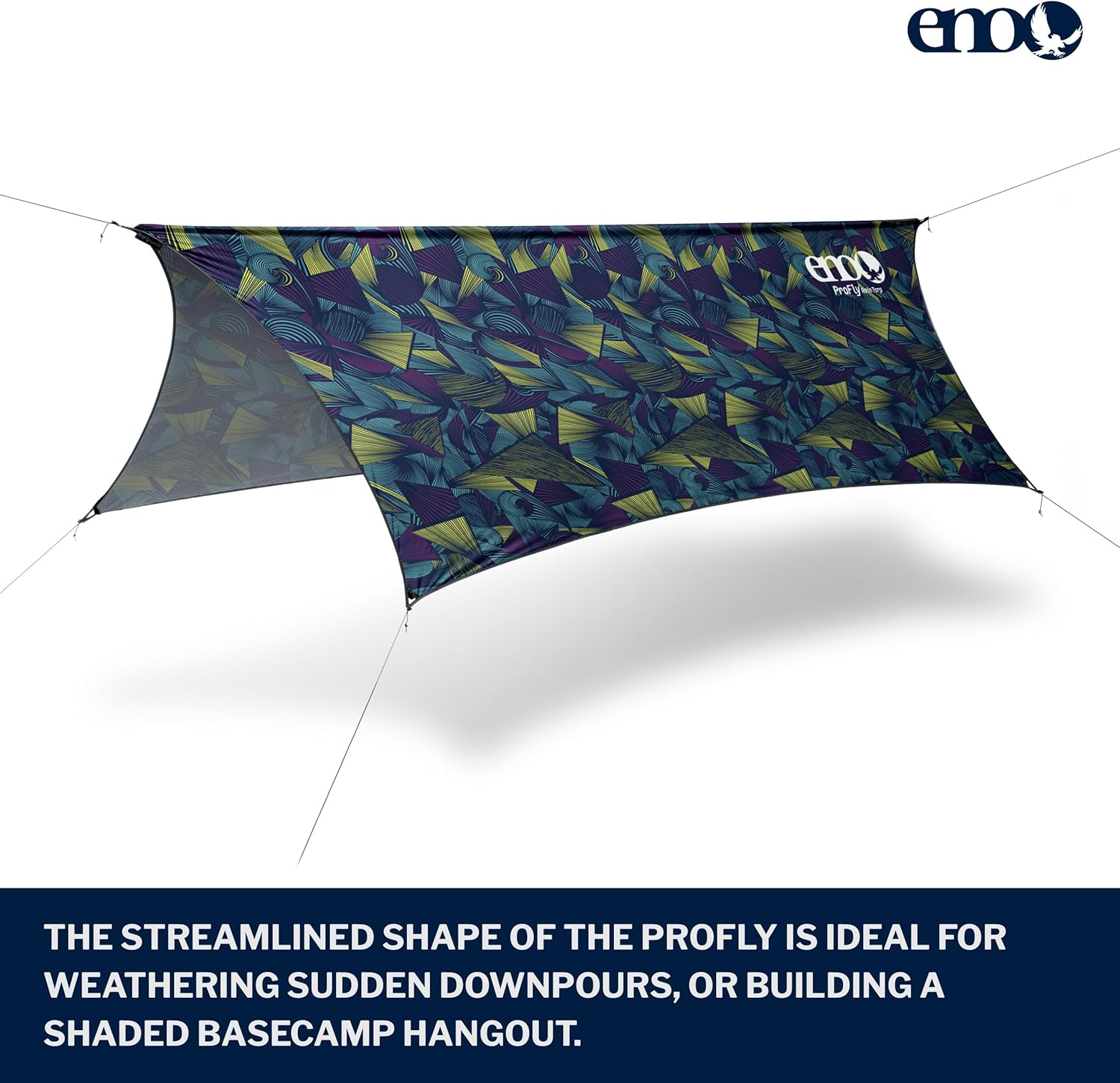ENO, Eagles Nest Outfitters ProFly Ultralight Hammock Rain Fly Tarp, Retro Tribal