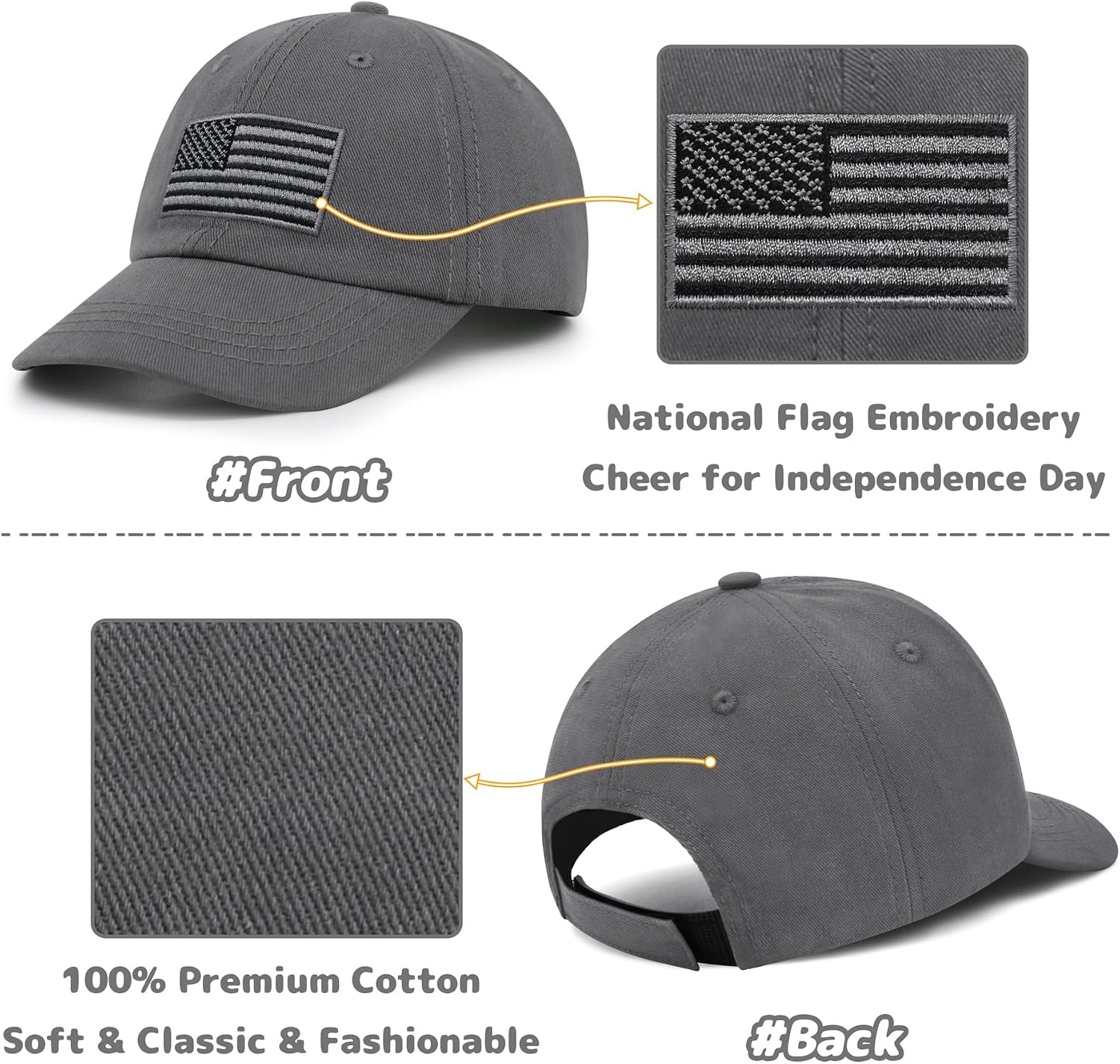 Baby Baseball Cap Toddler Baseball Hat American Flag Hat Infant Hat Baby Ball Cap Kids Baeball Hat Toddler Trucker Hat image 2