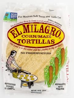 El Milagro Corn Tortillas 24 Packs (144 Total) - Authentic Mexican Flavor, Gluten-Free, Fresh Chicago-Made