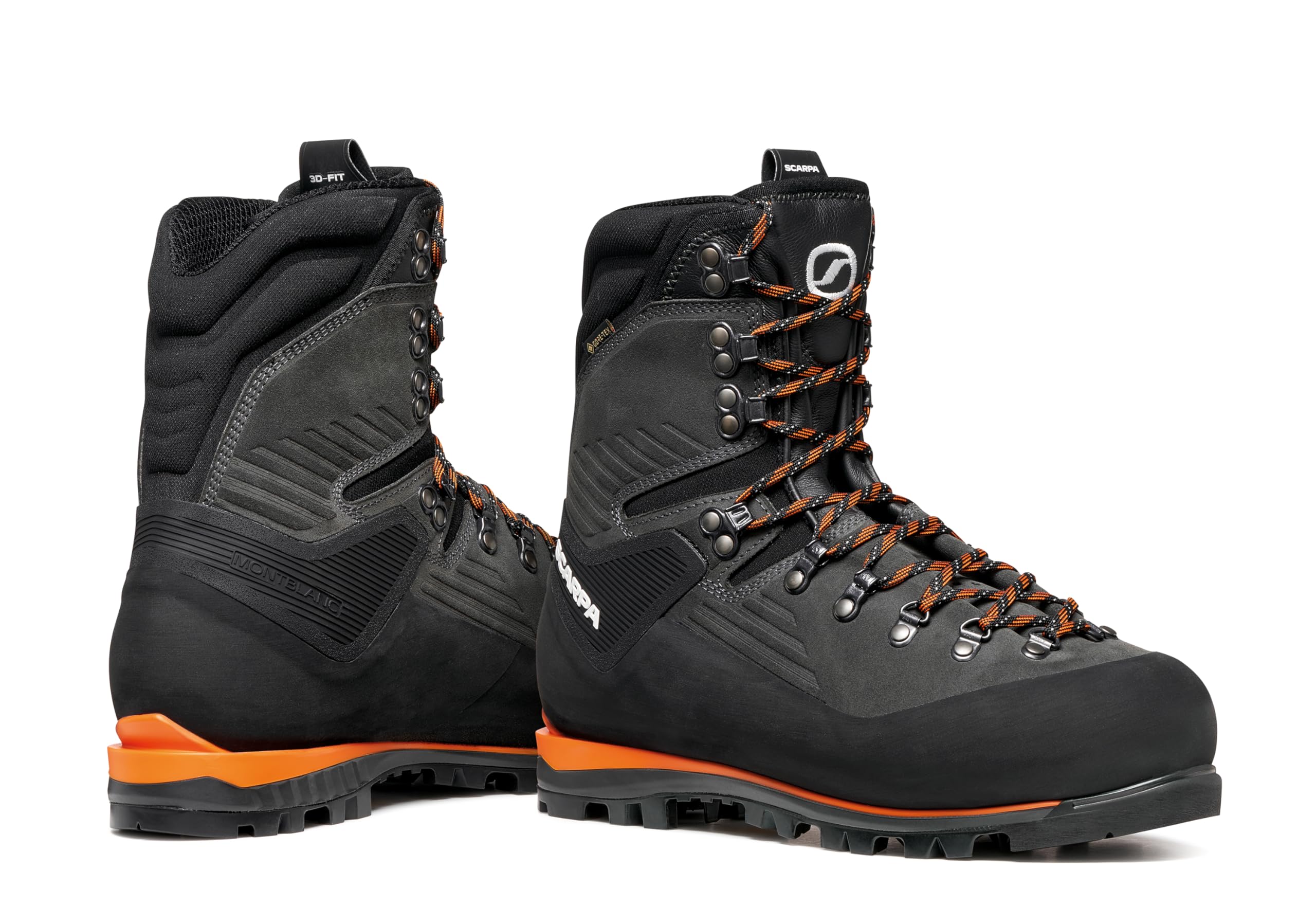 Scarpa Bergschuhe Mont Blanc GTX wasserdichte und bedingt steigeisenfeste Hochtourenschuhe mit griffiger Sohle