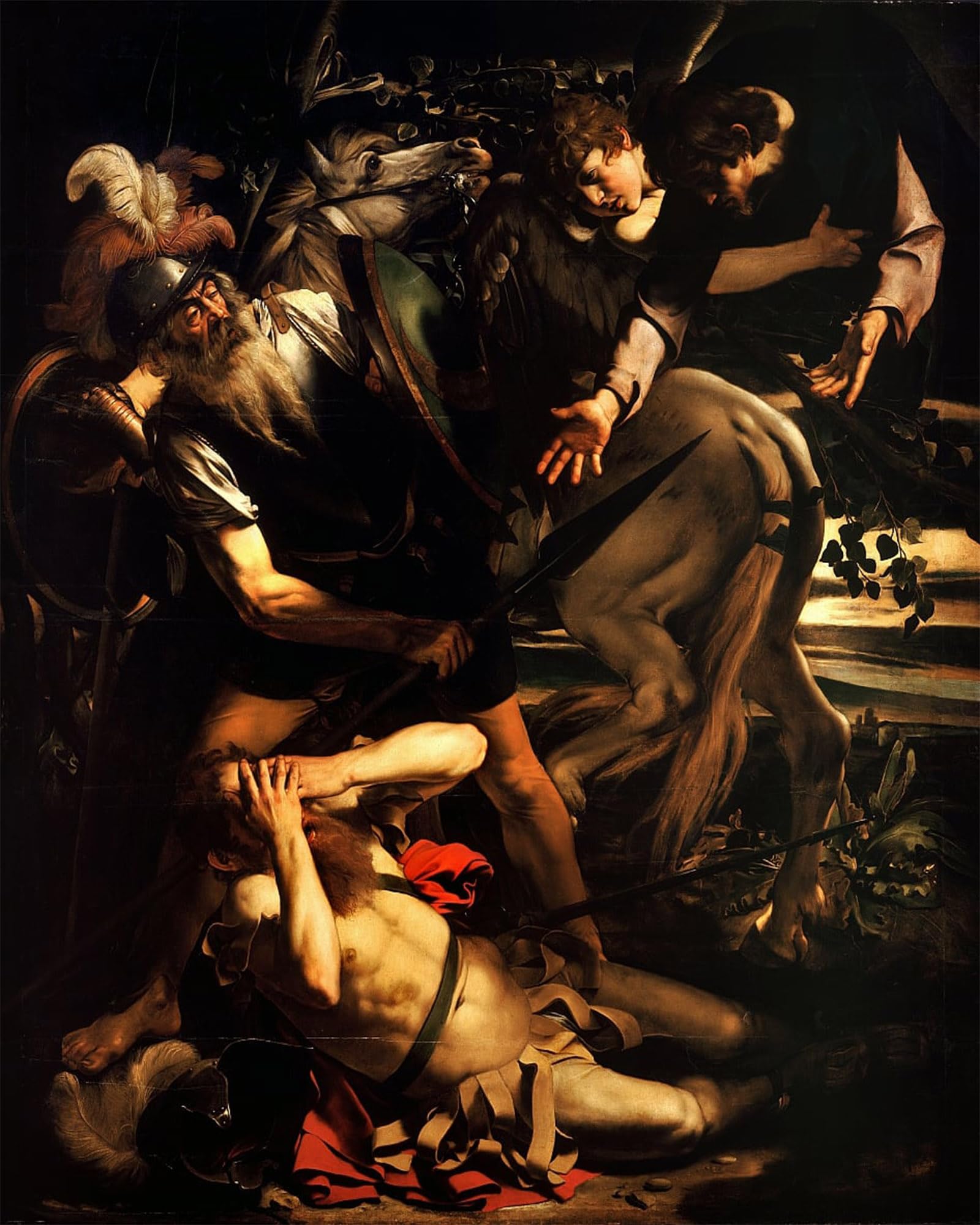 Cuadro de La conversión de San Pablo de Caravaggio lienzo 60x90cm 5