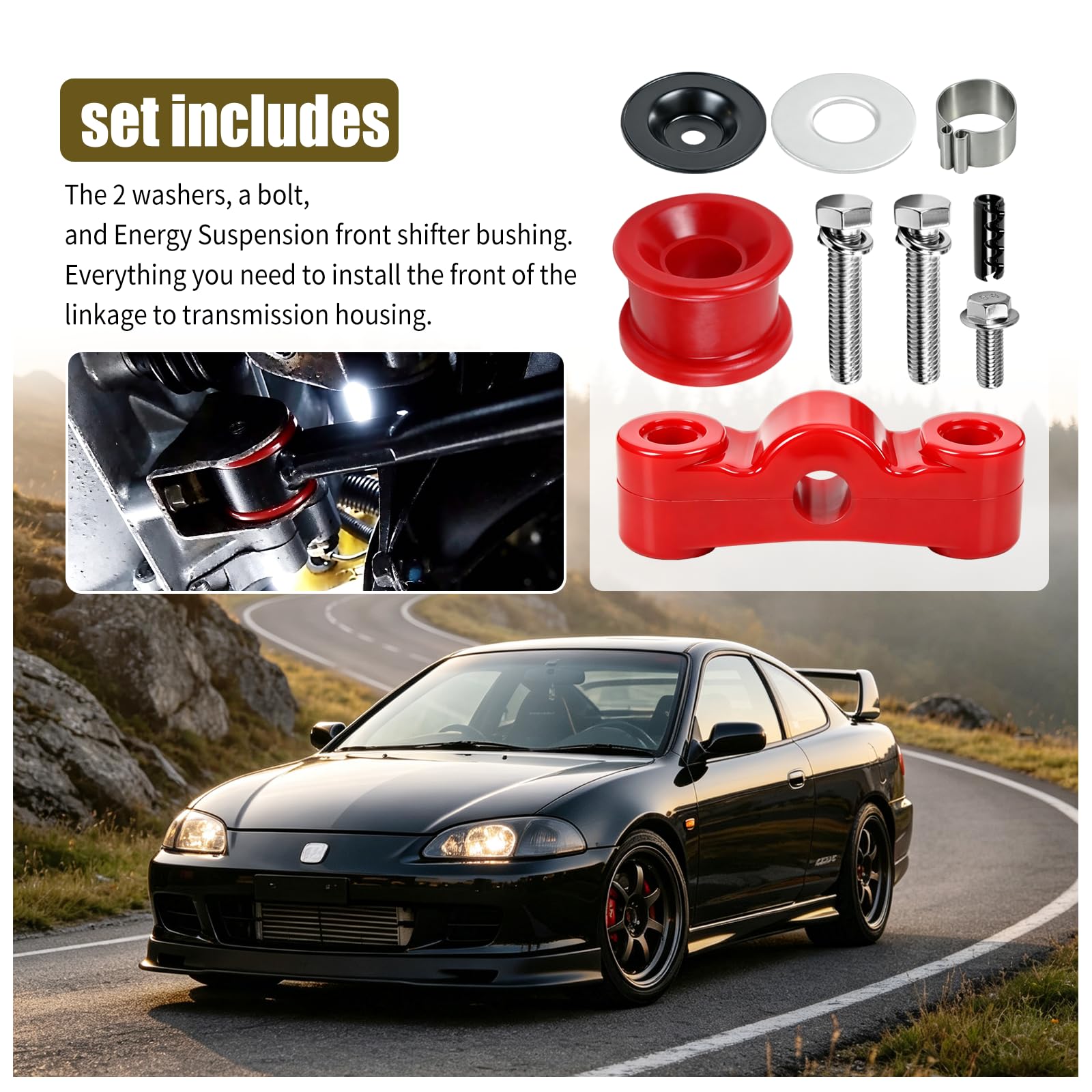 Energy Suspension Shifter Bushing Compatible with Honda B Series