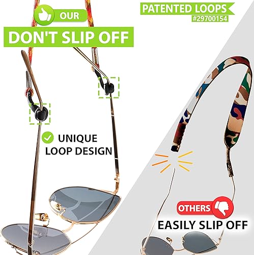 Miniatura 3 de Cordón para lentes Cadena para gafas para hombres y mujeres Soporte para cordón para gafas alrededor del cuello Correas deportivas para gafas de