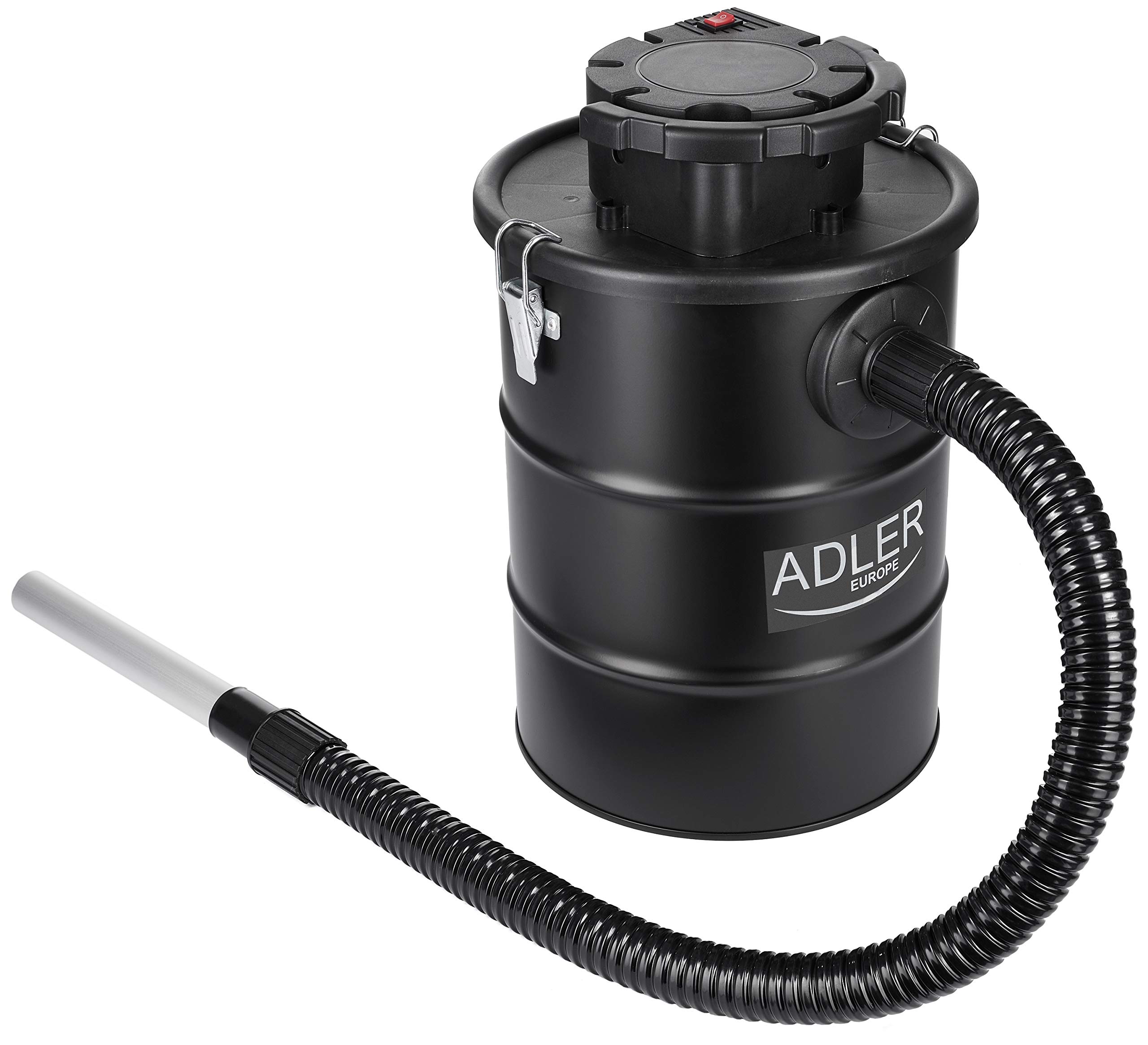 ADLER AD7040, Aspiratore, Filtro HEPA, Tubo ignifugo, 1000 Watt, 18 Litri, per Camino, per Forno, per Barbecue, da Costruzione, per Cenere, Carbone, aspirapolvere