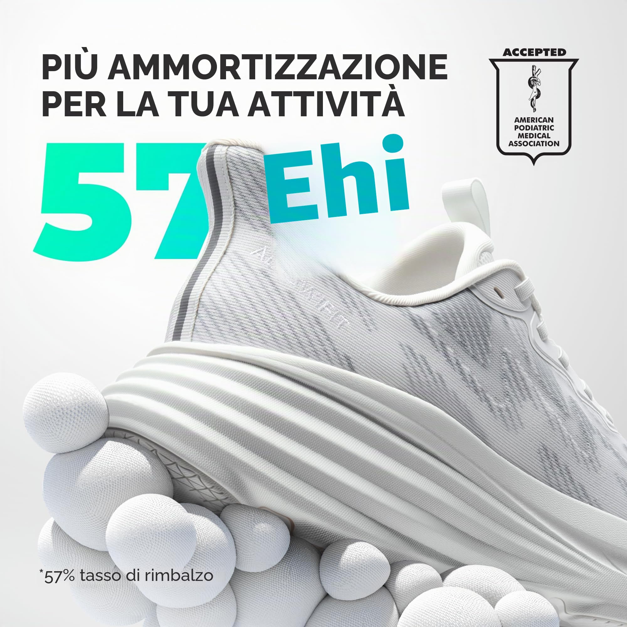 ALLSWIFT Scarpe da Corsa da Uomo Scarpe Comode Antiscivolo Sportive Scarpe da Passeggio