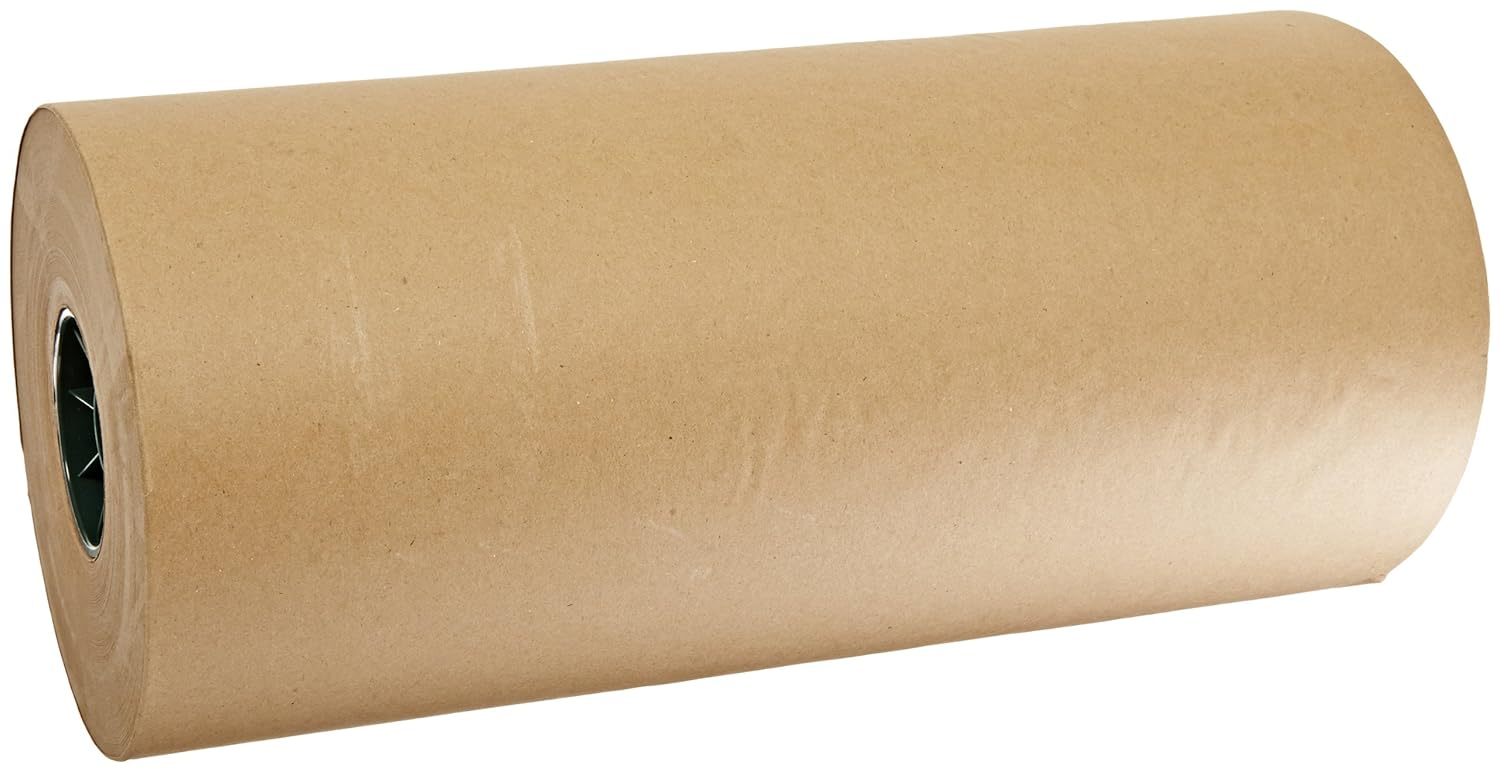 Aviditi Kraft Paper Roll, 50#, 18 x 720', Kraft, 100% Recycled Paper, Ideal for Packing, Wrapping, Craft, Postal, Shipping, Dunnage and Parcel
